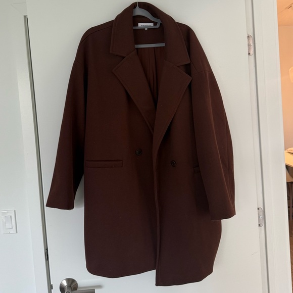 Brown WeWoreWhat Peacoat - Picture 3 of 3